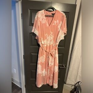 Lane Bryant Size 28 Cross Front Floral Dress. Only worn once (for pictures)